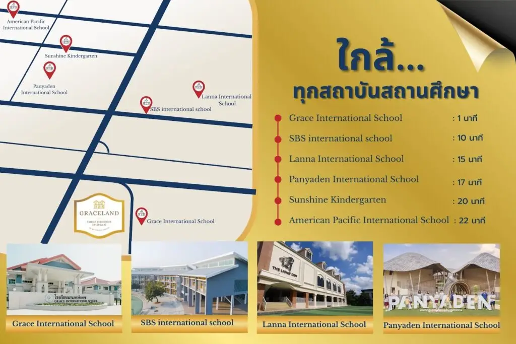 บ้านเชียงใหม่ทำเลดี ใกล้โรงเรียน